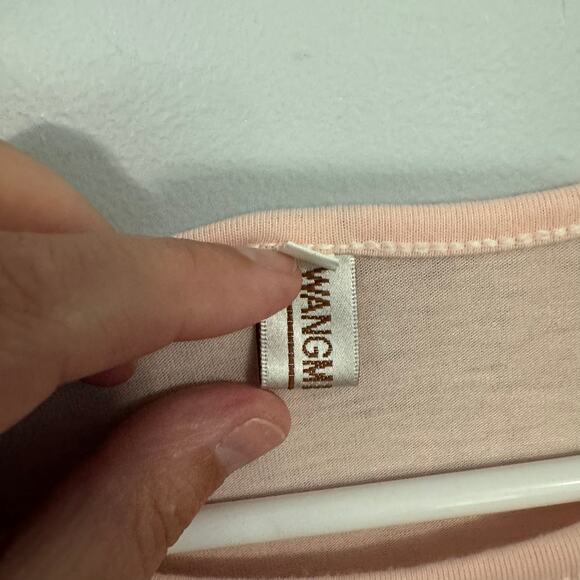 WANGMEICHENG Long Sleeve Tee Shirt w/ Aztec Print Pocket & Panels Size Large - Picture 6 of 7